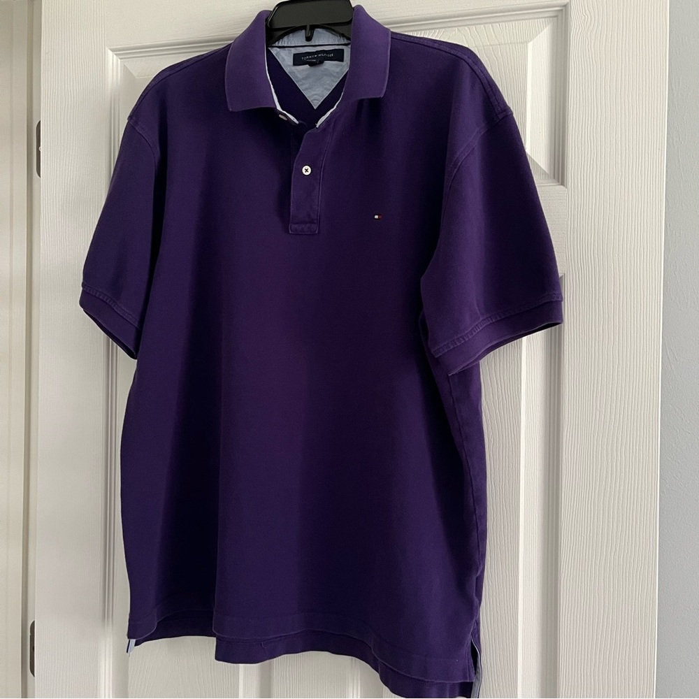 Tommy Hilfiger Men’s X-Large Purple Polo Shirt